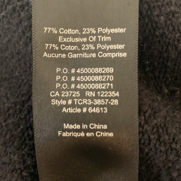 Aritzia TNA The Iconic Track Suit Black w/ Red White & Blue Stripe Size XS - Picture 8 of 8